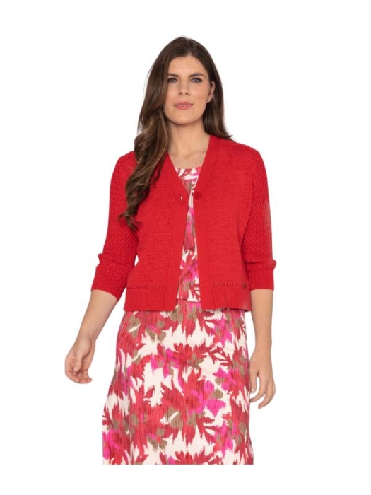 Sarto Fashion Cardigan v-neck r255 deep red