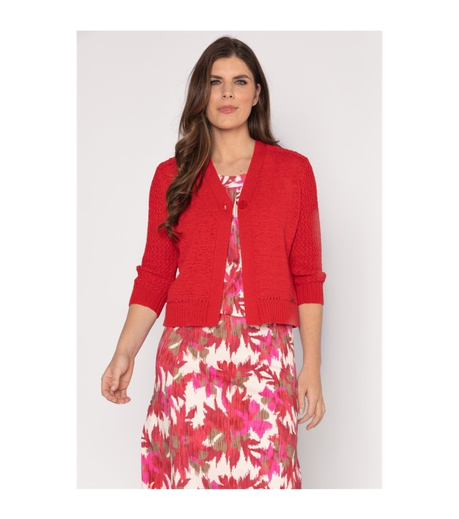 Sarto Fashion Cardigan v-neck r255 deep red
