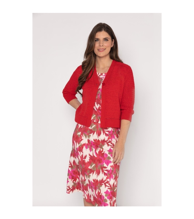 Sarto Fashion Cardigan v-neck r255 deep red