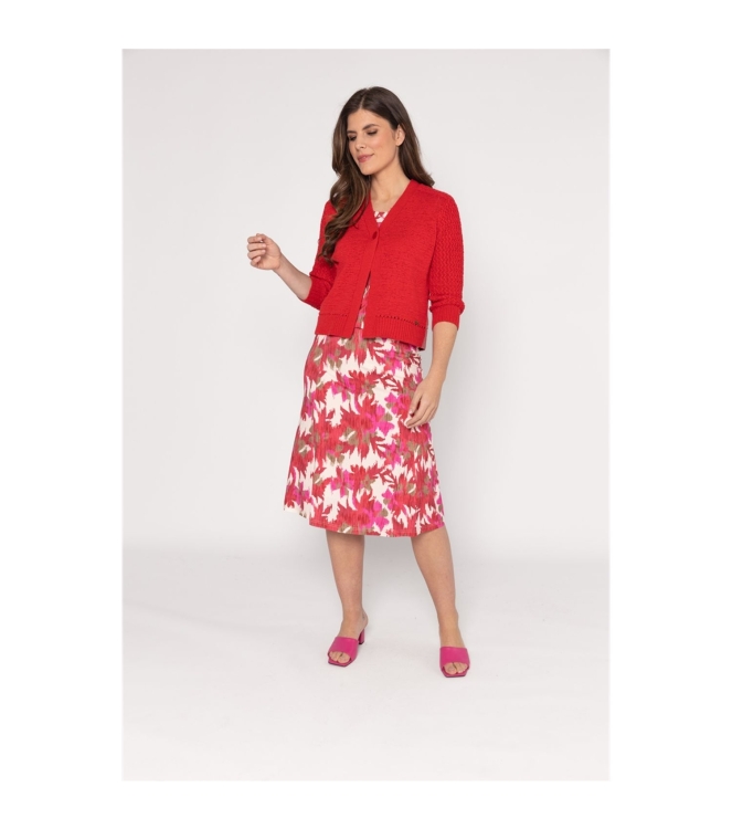Sarto Fashion Cardigan v-neck r255 deep red