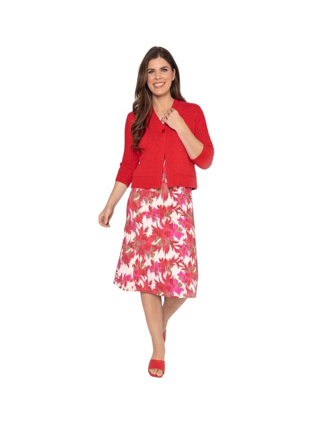 Sarto Fashion Cardigan v-neck r255 deep red