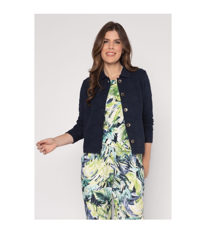 Sarto Fashion Blouson boatneck r1820 a green-s green+backyardleave