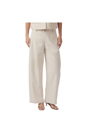 Neo Noir Essiall Linen Pants Creme