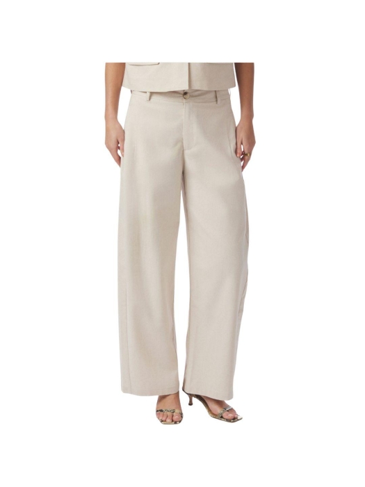 Neo Noir Essiall Linen Pants Creme