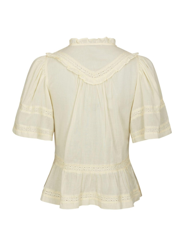 Neo Noir Evienne S Voile Top Butter Yellow