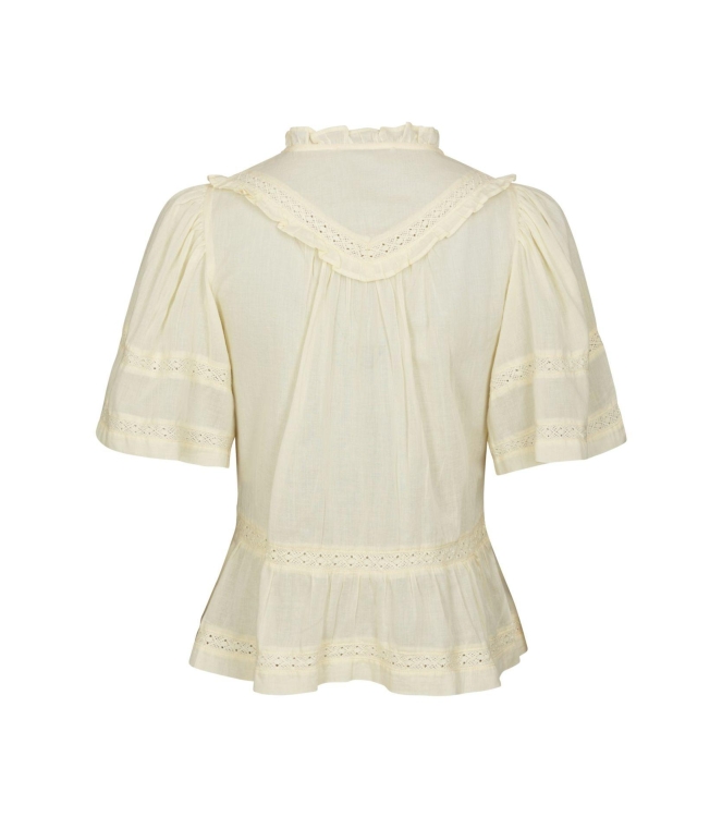 Neo Noir Evienne S Voile Top Butter Yellow
