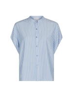 Neo Noir Englana Stripe Blouse Light Blue