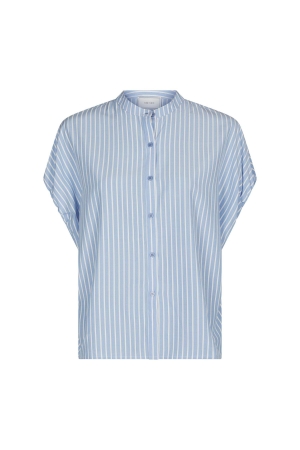 Neo Noir Englana Stripe Blouse Light Blue