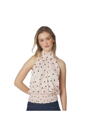 Neo Noir Jos Big Dot Top Light pink