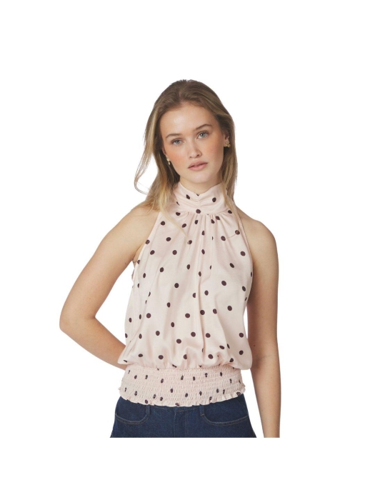Neo Noir Jos Big Dot Top Light pink