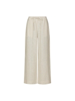 Neo Noir Heifa Linen Stripe Pants Sand