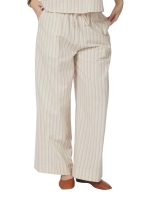 Neo Noir Heifa Linen Stripe Pants Sand
