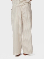 Neo Noir Heifa Linen Stripe Pants Sand