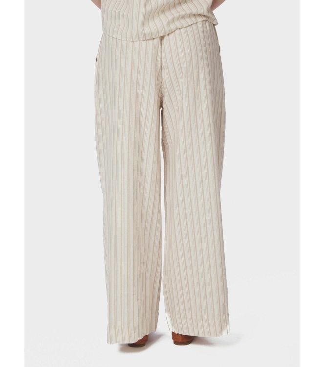 Neo Noir Heifa Linen Stripe Pants Sand