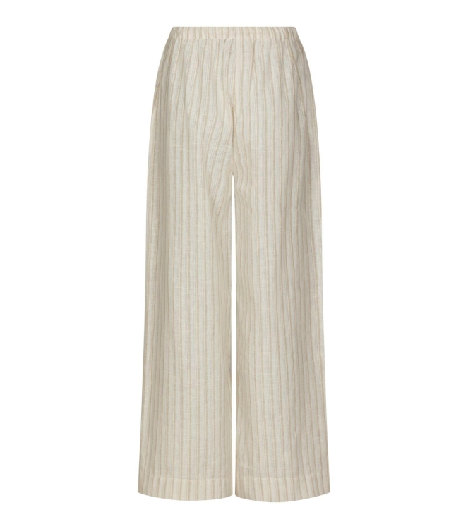 Neo Noir Heifa Linen Stripe Pants Sand