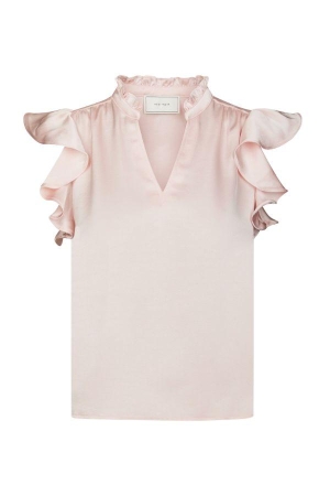 Neo Noir Stella Heavy Sateen Blouse Light pink
