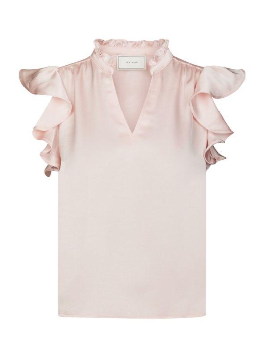 Neo Noir Stella Heavy Sateen Blouse Light pink