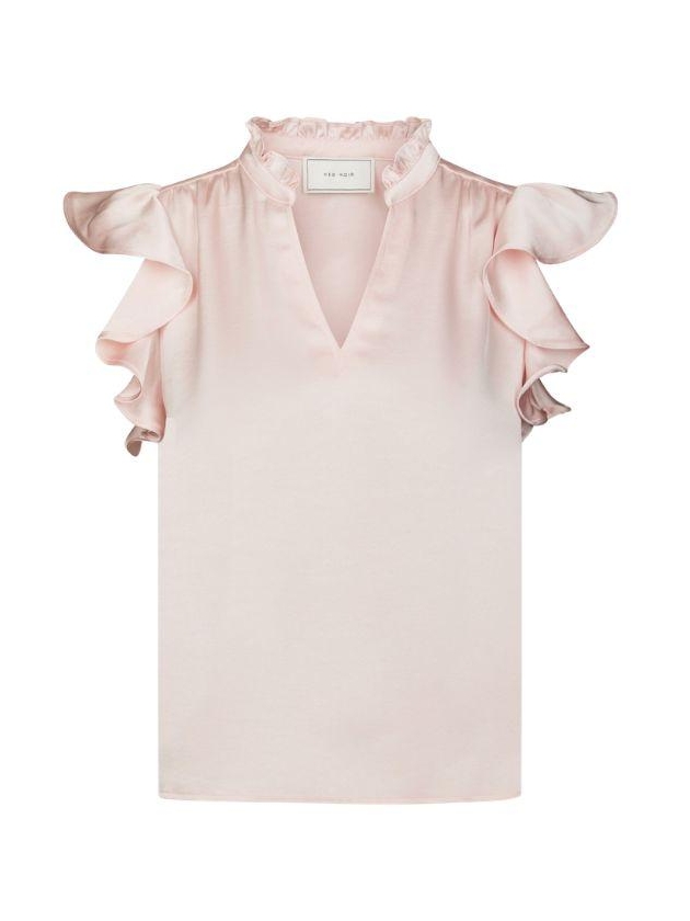 Neo Noir Stella Heavy Sateen Blouse Light pink