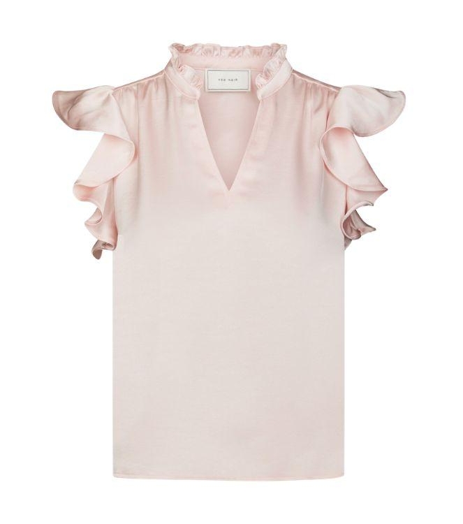 Neo Noir Stella Heavy Sateen Blouse Light pink