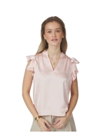 Neo Noir Stella Heavy Sateen Blouse Light pink