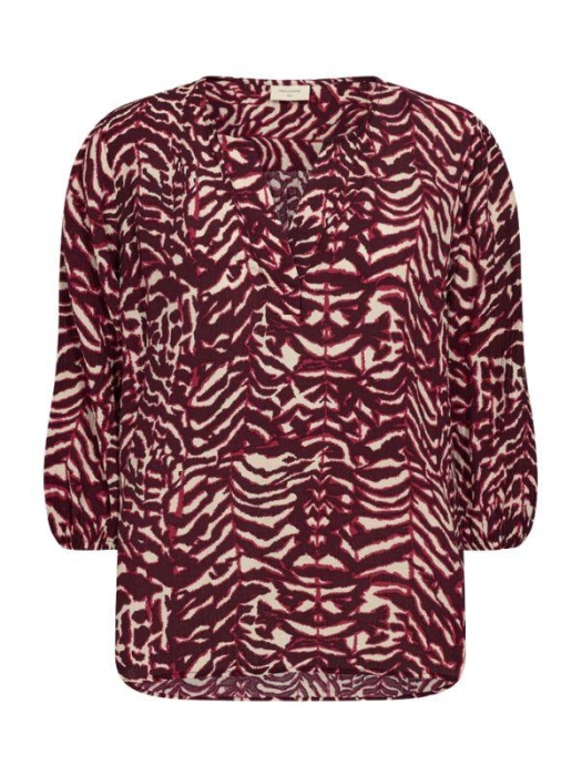 Freequent FQMALENE-BLOUSE Moonbeam w. Port Royale