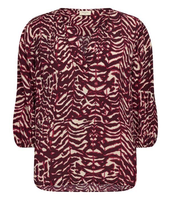 Freequent FQMALENE-BLOUSE Moonbeam w. Port Royale