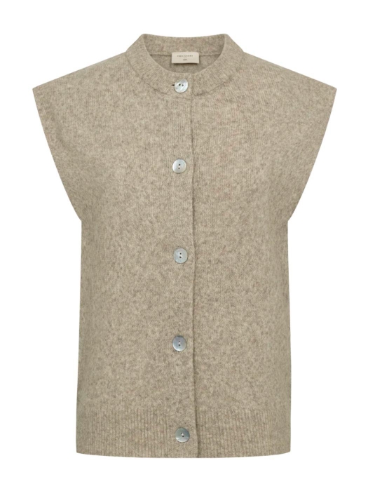 Freequent FQALPA-VEST Silver Mink Melange