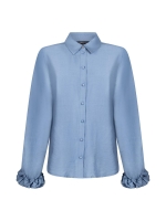 Tramontana Blouse Ruffled Cuffs 005002 Moody blue