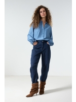 Tramontana Blouse Ruffled Cuffs 005002 Moody blue