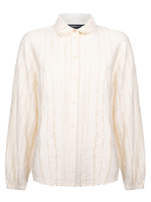 Tramontana Textured Stripe Blouse 001350 Snow
