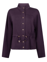 Tramontana Jacket Drawcord Waist 004840 Aubergine noir