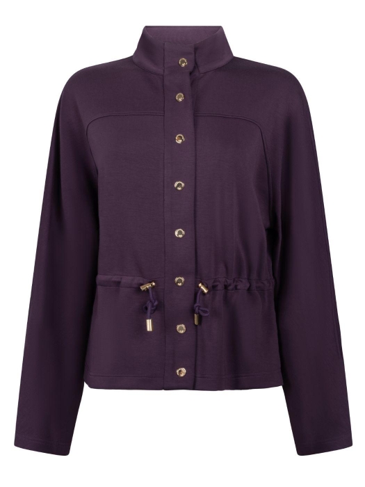 Tramontana Jacket Drawcord Waist 004840 Aubergine noir