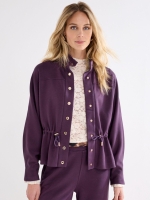 Tramontana Jacket Drawcord Waist 004840 Aubergine noir