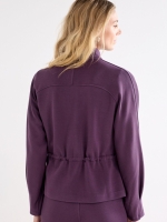 Tramontana Jacket Drawcord Waist 004840 Aubergine noir