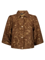 Tramontana Velvet Jacquard Jacket 002550 Cinnamon