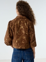 Tramontana Velvet Jacquard Jacket 002550 Cinnamon