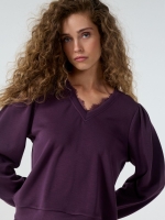 Tramontana Jumper Lace Detail 004840 Aubergine noir
