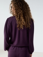 Tramontana Jumper Lace Detail 004840 Aubergine noir