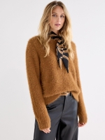 Tramontana Feather Yarn Jumper 002551 Cinnamon mel