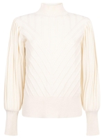 Tramontana Puff-Sleeve Jumper 001350 Snow