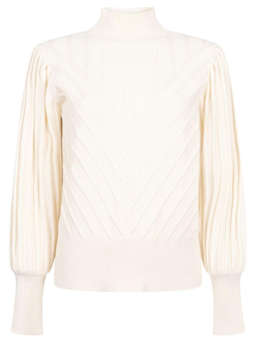 Tramontana Puff-Sleeve Jumper 001350 Snow