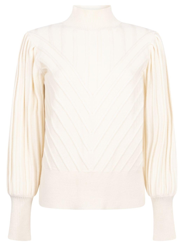 Tramontana Puff-Sleeve Jumper 001350 Snow