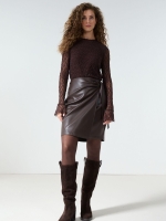 Tramontana PU Skirt 002653 Cafe noir 