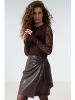 Tramontana PU Skirt 002653 Cafe noir 