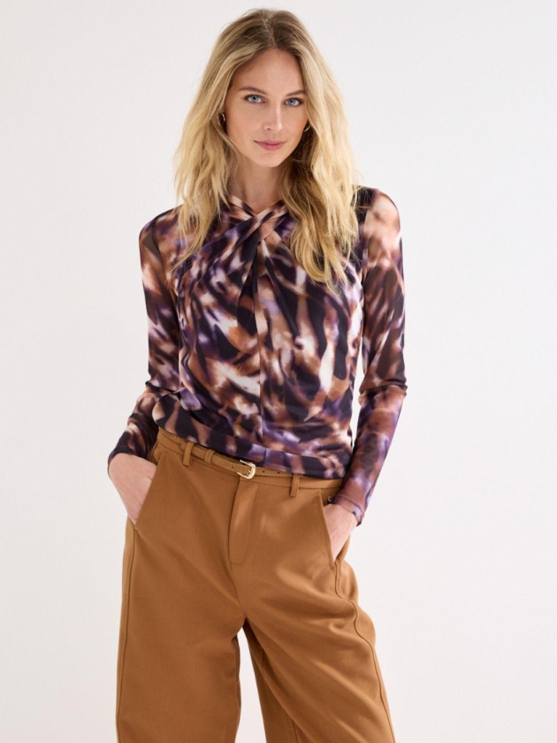 Tramontana Top Winter Eclipse 099989 Print purples