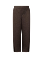 Tramontana Barrel-Fit Tweed Trousers 002654 Cafe noir melange