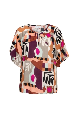 Co Woman AXELLE ART LEAF 63085 lp-plum multi