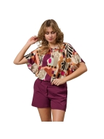 Co Woman AXELLE ART LEAF 63085 lp-plum multi