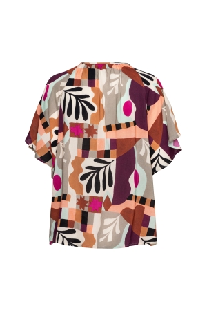 Co Woman AXELLE ART LEAF 63085 lp-plum multi