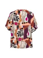 Co Woman AXELLE ART LEAF 63085 lp-plum multi